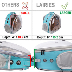 LAIRIES backpack features sturdy vent holes for steady air flow on outings.