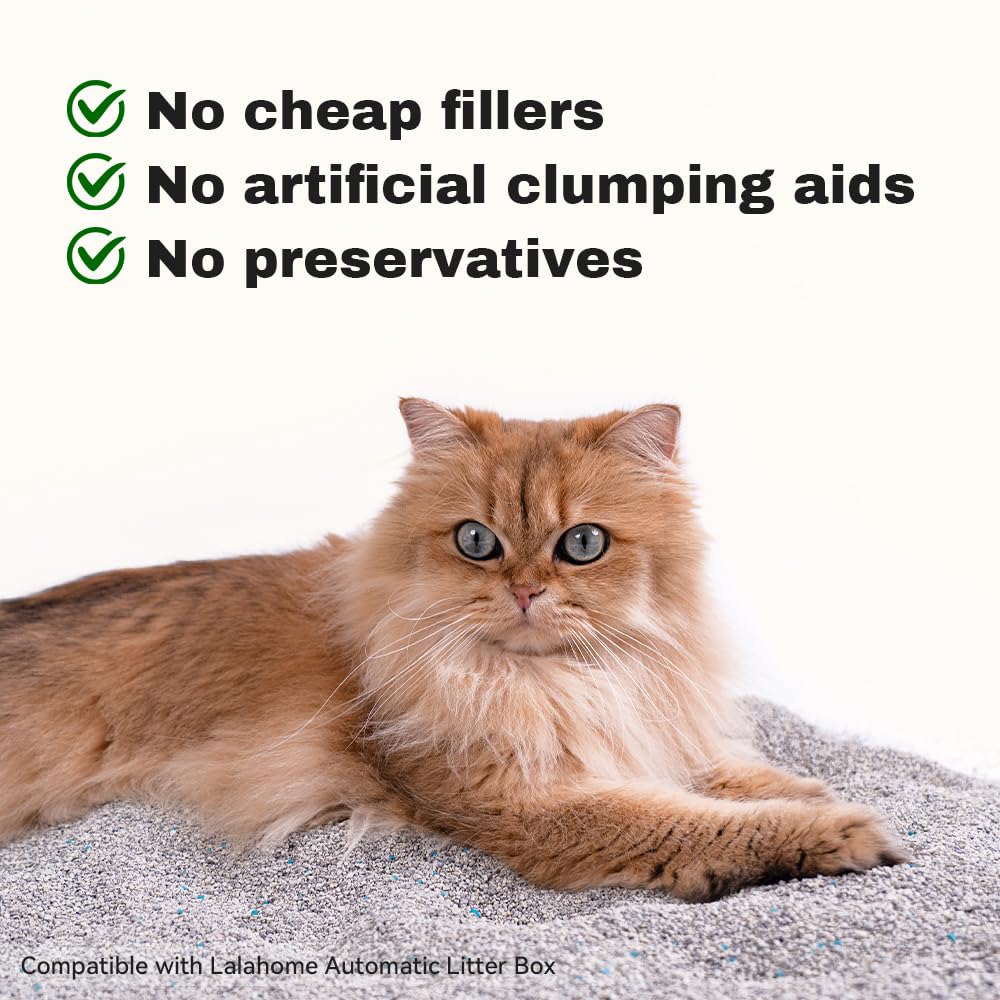 LALAHOME Bentonite litter ideal for multi-cat homes with odor control