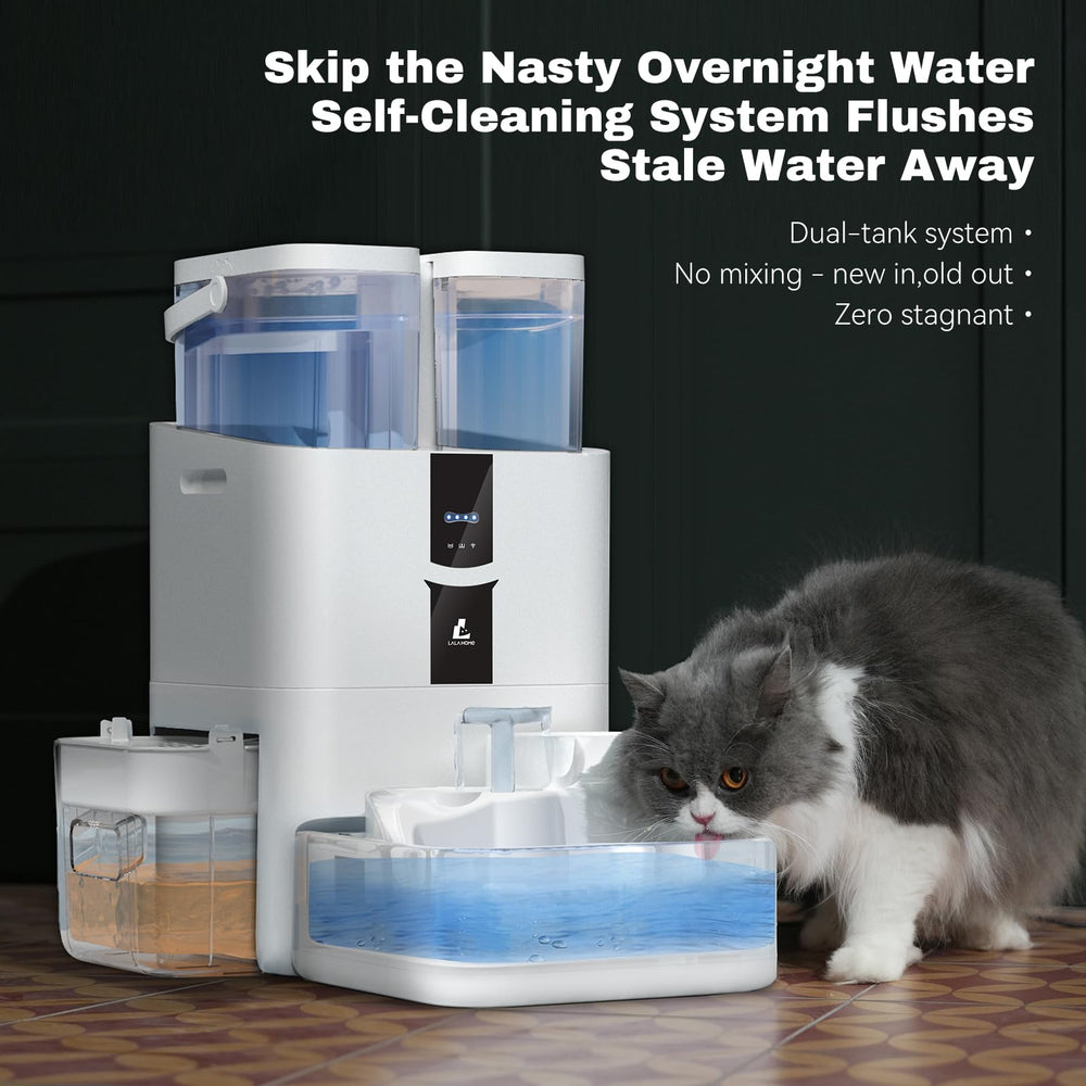 LALAHOME DailyFresh app-enabled with smartphone connectivity for monitoring water.