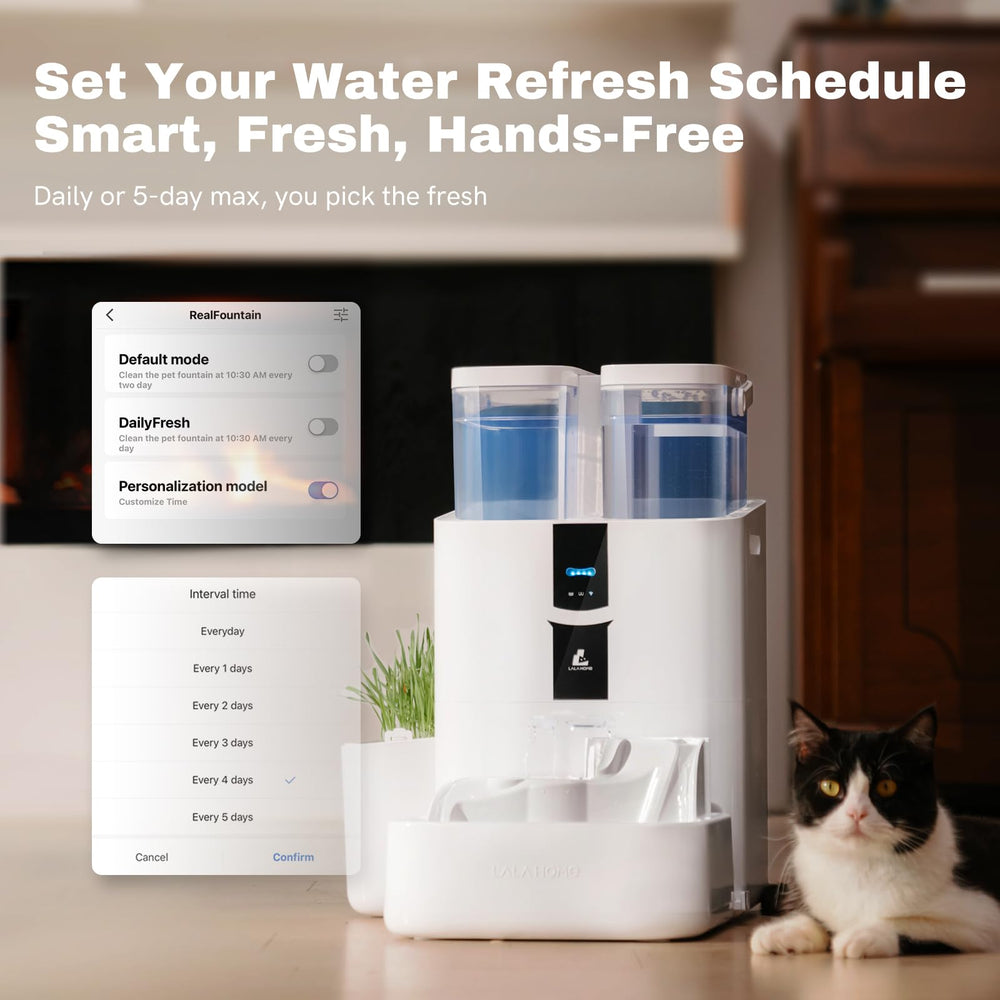 LALAHOME DailyFresh oxygen-rich water visuals with bubbles improving taste appeal.