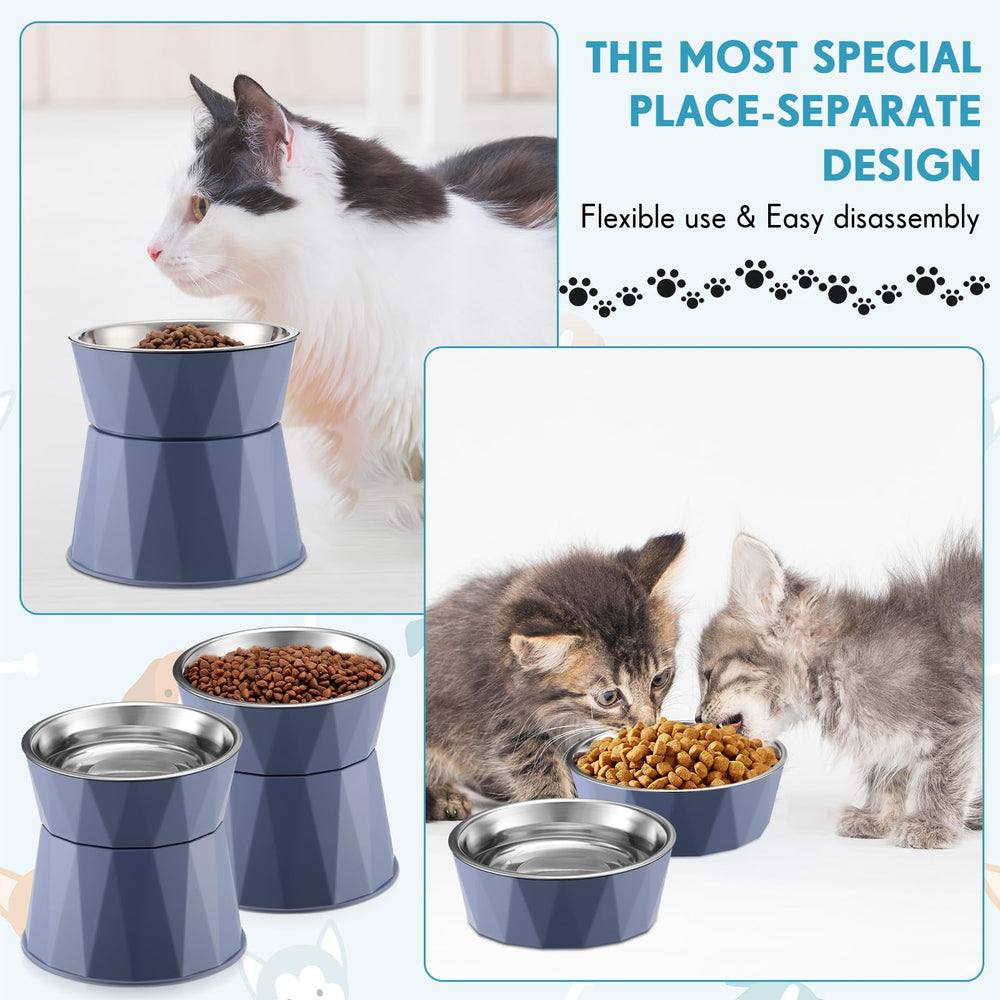Lallisa pet feeder with stand is ideal for small to medium pets.