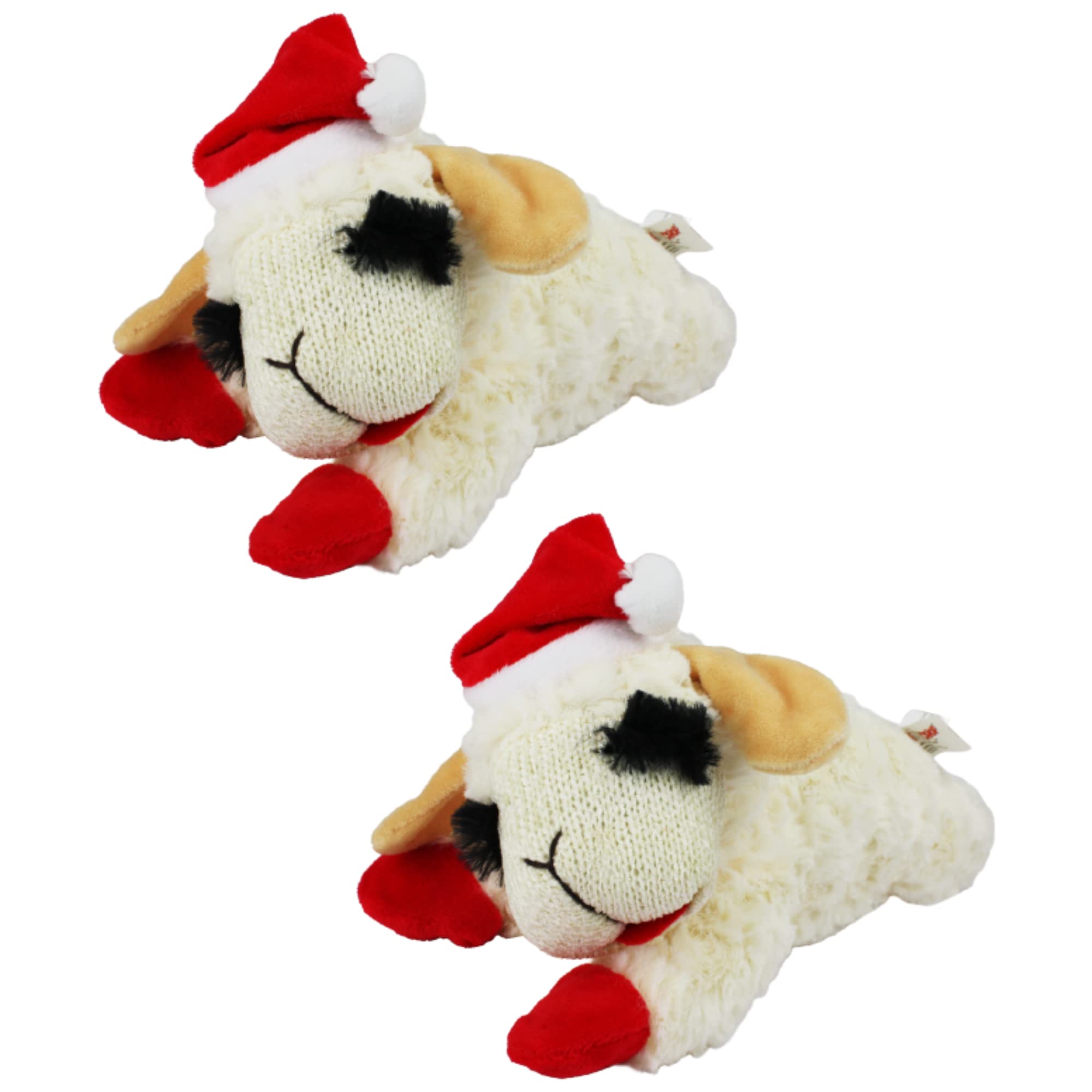 Lamb Chop dog toy for play and cuddling with squeaker.