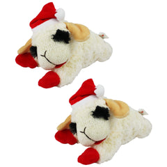 Lamb Chop dog toy for play and cuddling with squeaker.