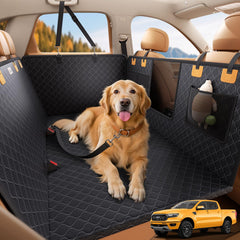 Lamicall dog car seat cover back-seat extender provides full coverage to prevent slipping.