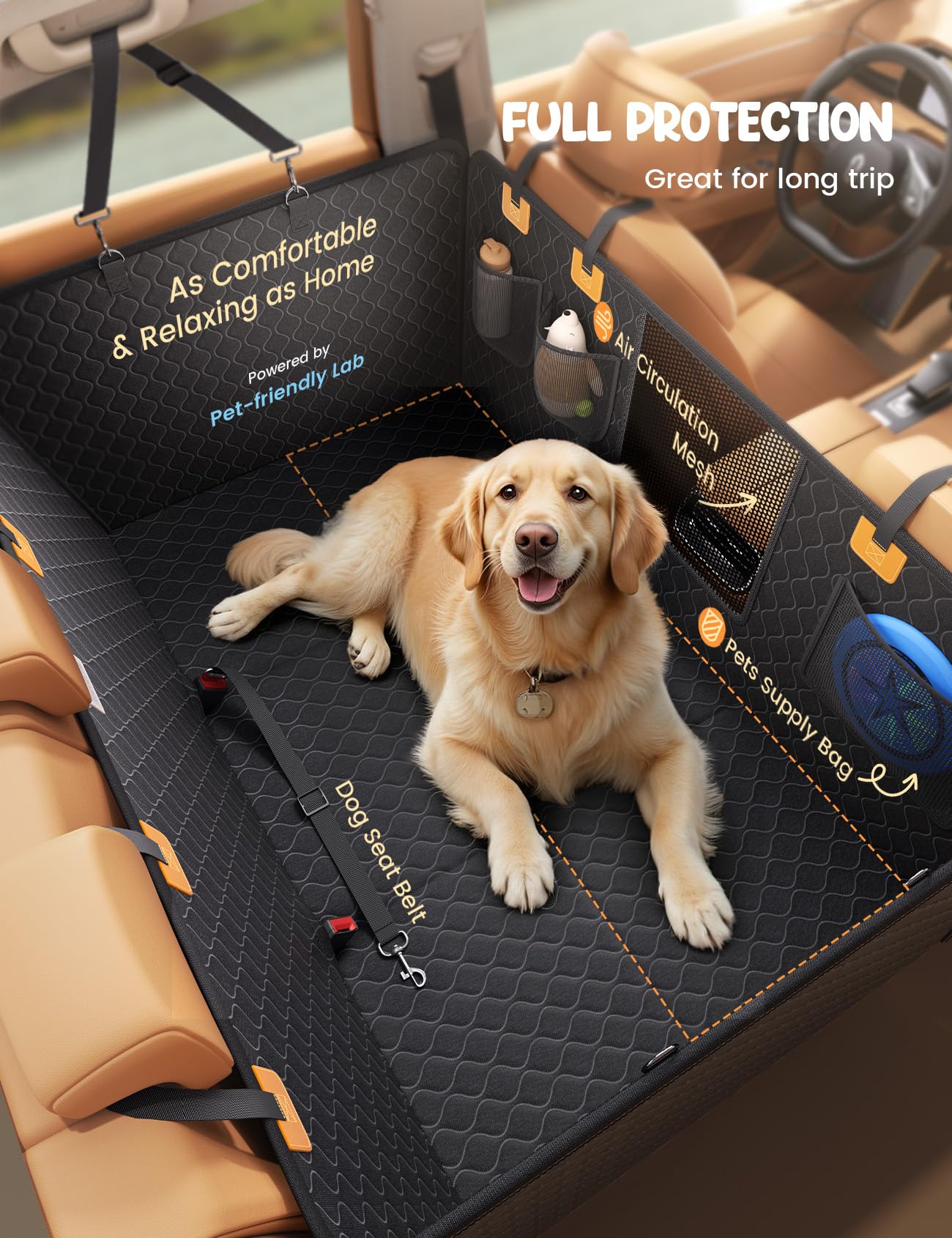 Lamicall anti-rip design supports up to 430 lbs for large dogs.