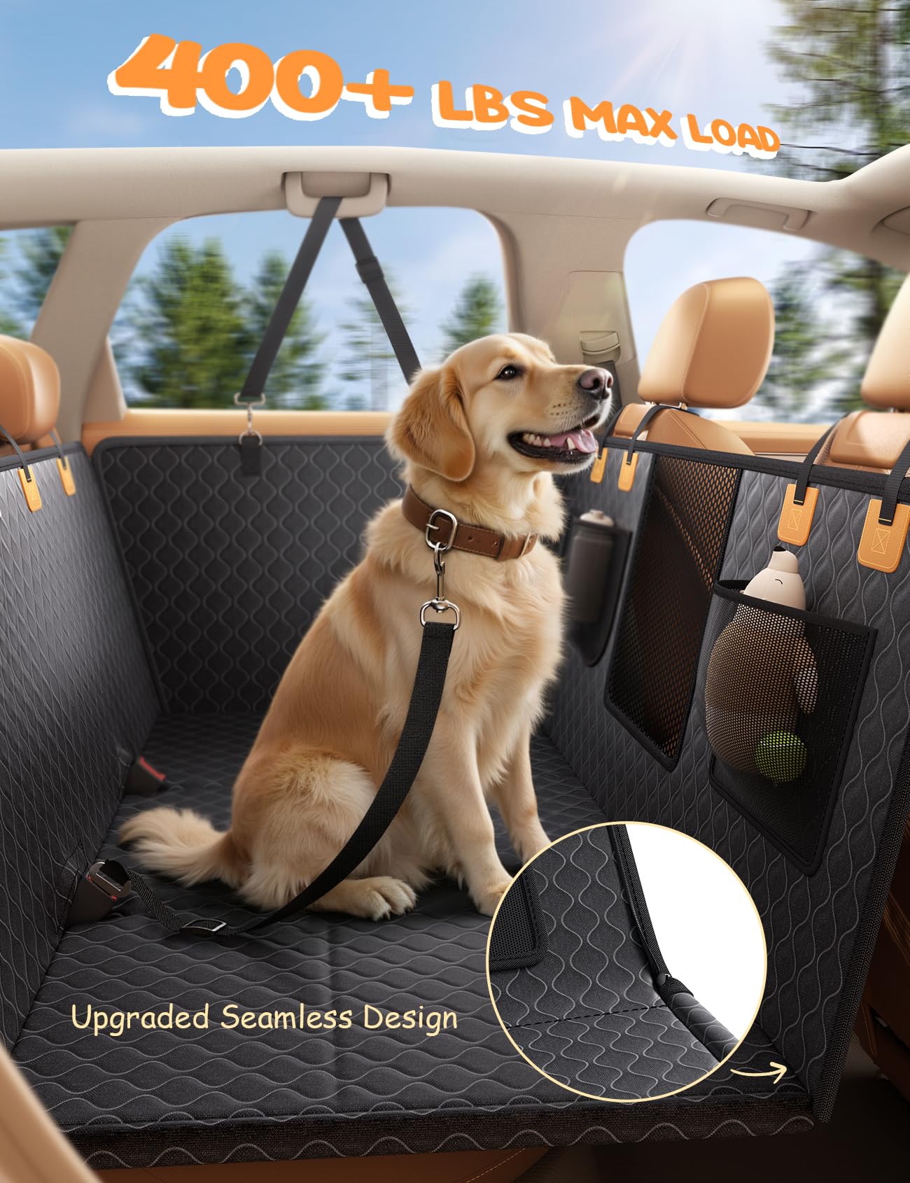 Lamicall foldable design fits compactly in the car's cargo area.