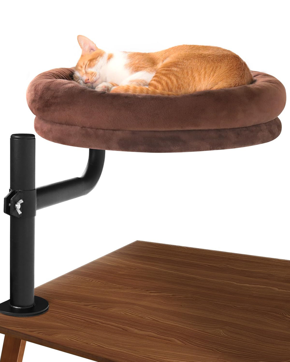 Lamlingo cat desk bed setup demonstrates space-saving placement beside your desk.