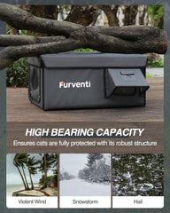 Lamlingo escape-doors-feral-cat provides escape routes and predator protection in harsh weather.