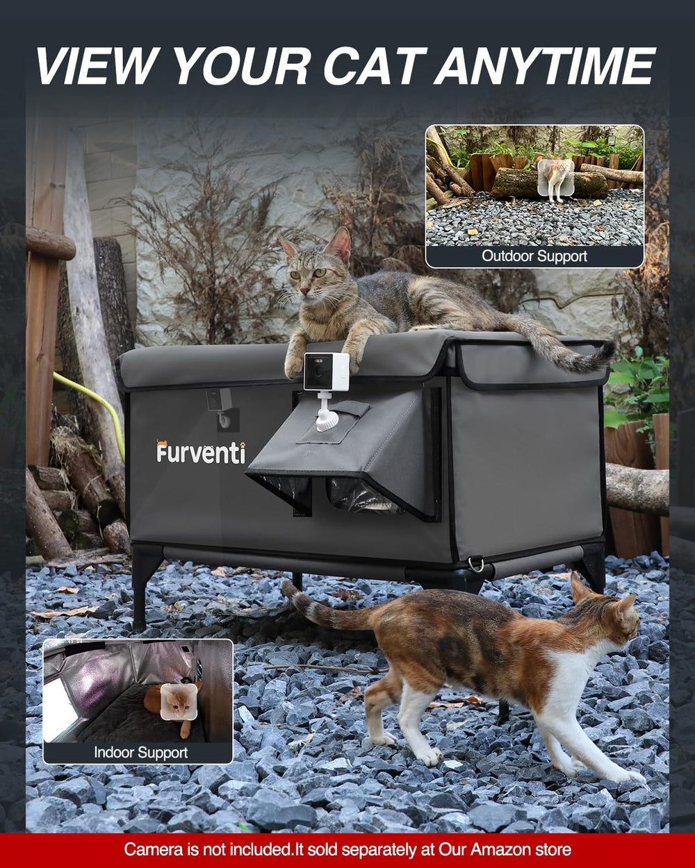 Lamlingo multi-size shelter fits balconies, porches, barns, and gardens.