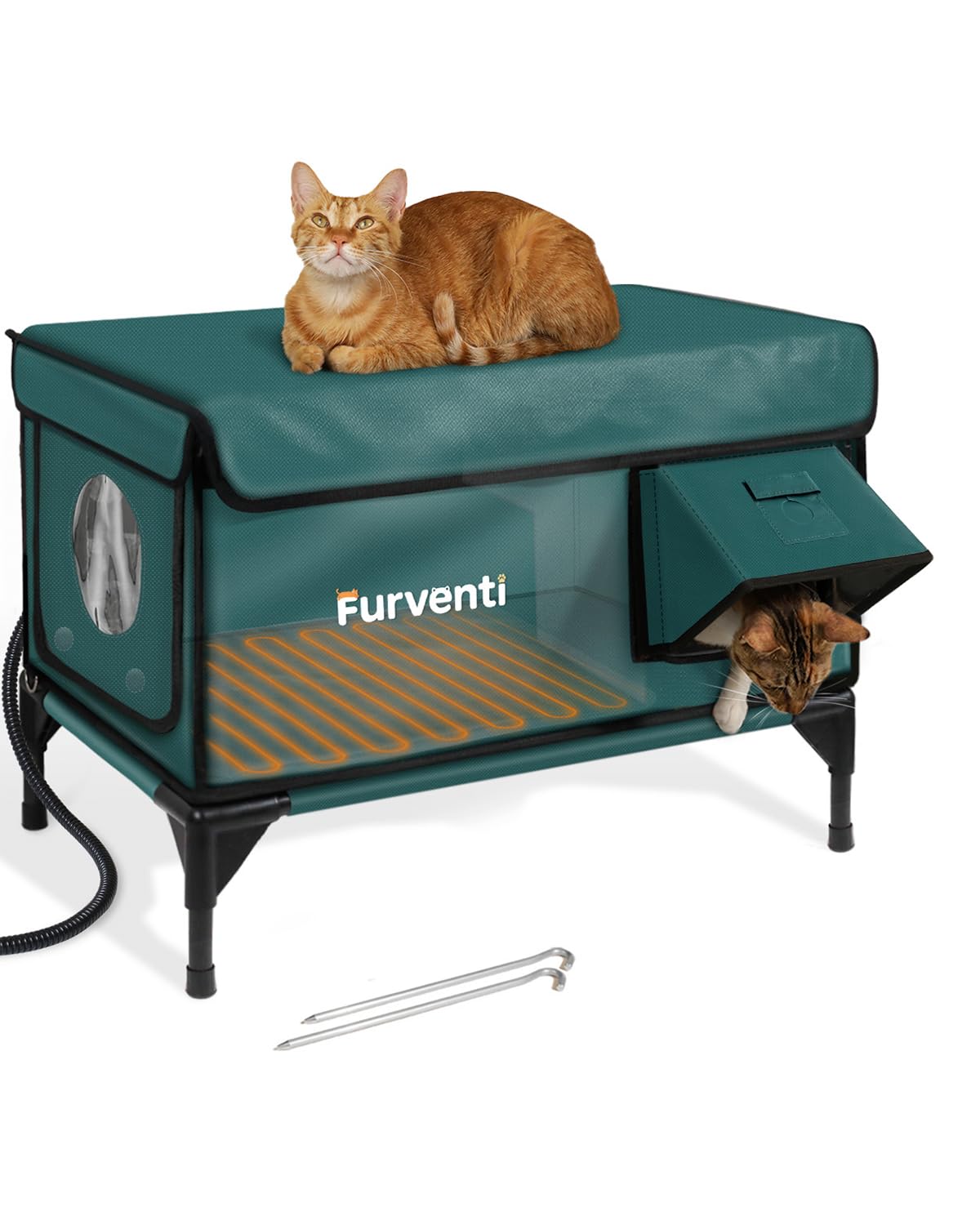 Lamlingo outdoor cat house winter exterior highlights warm shelter for outdoors