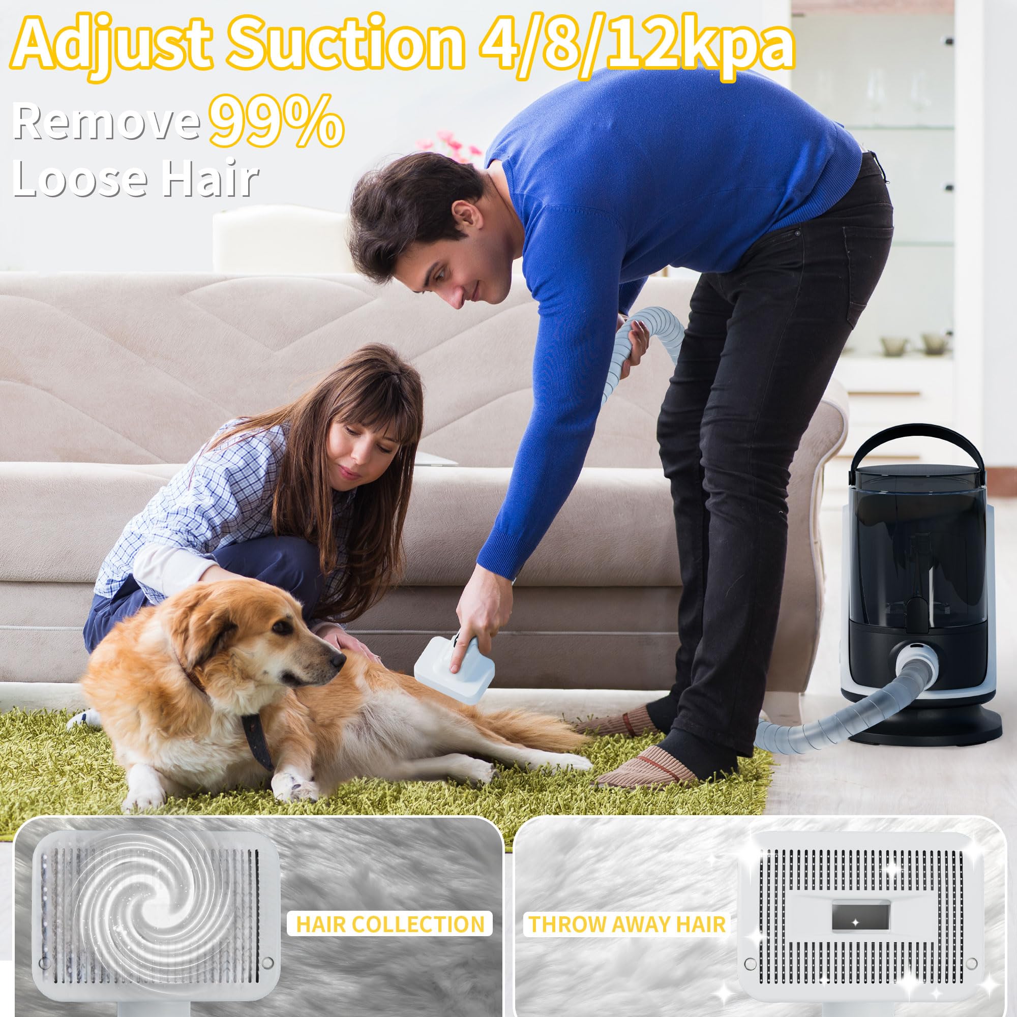 Lanchez dog clippers with guide comb offer precise trimming for tailored coat care.