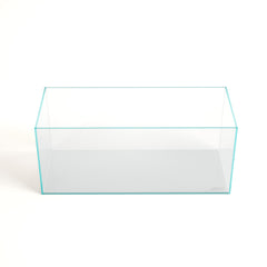 LANDEN 120P rimless tank top view reveals edge-to-edge clarity for plant layouts.