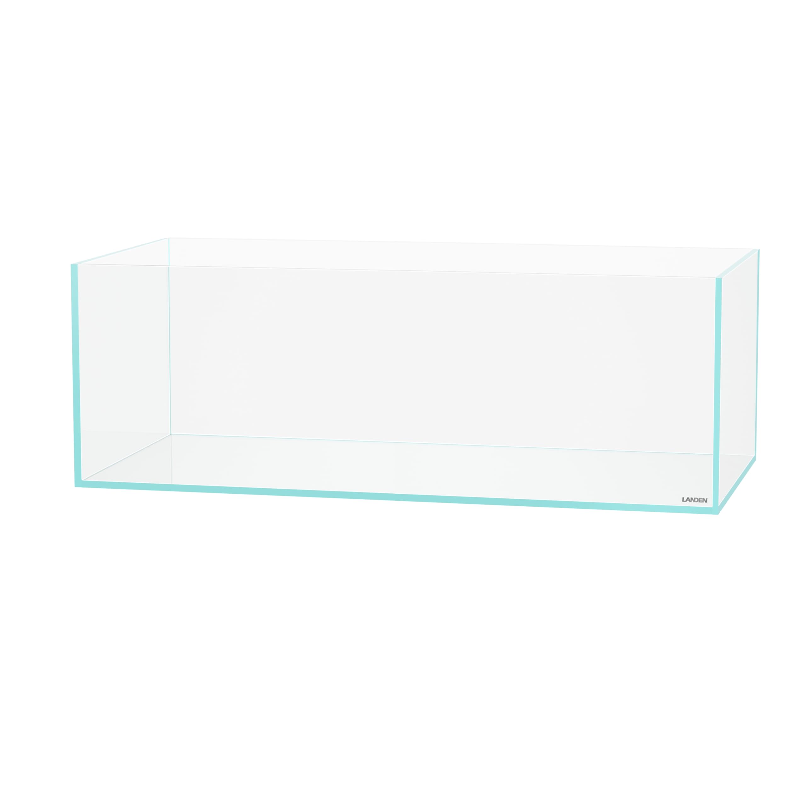 LANDEN 120SL edge-detail emphasizes durable 10mm glass with smooth edges.
