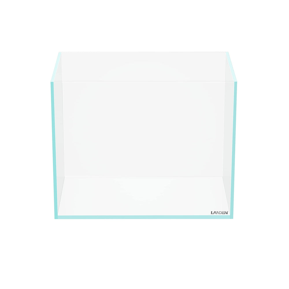 LANDEN 30N tank front view shows rimless design for a modern home aquarium.
