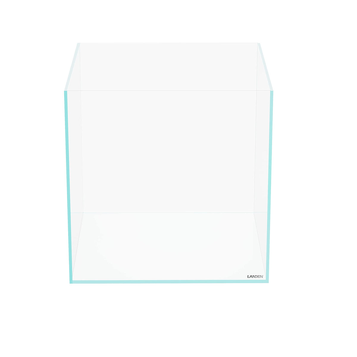 LANDEN 36C cube tank front view with rimless design for wide viewing