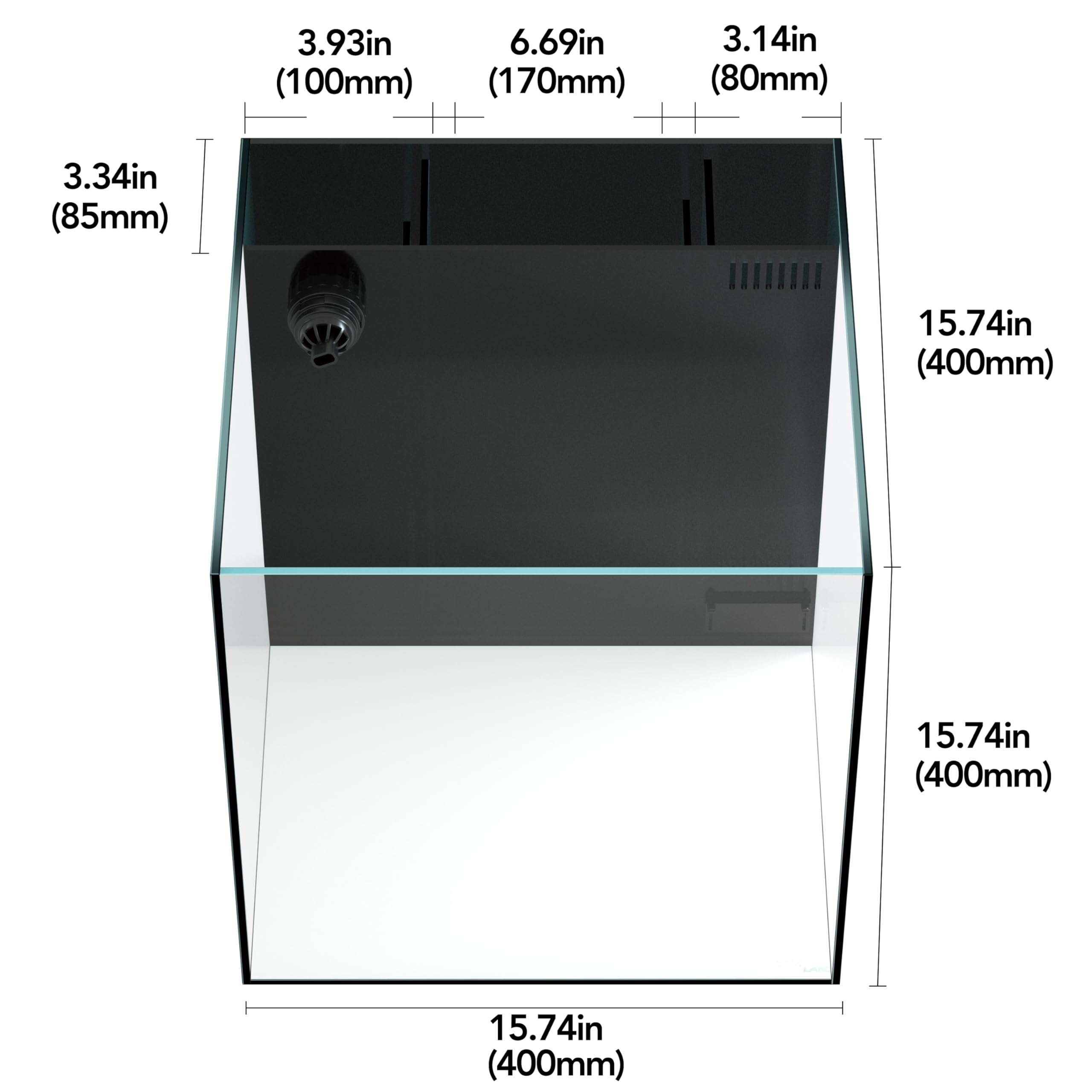 LANDEN 40C back filtration chamber demonstrates integrated filtration space