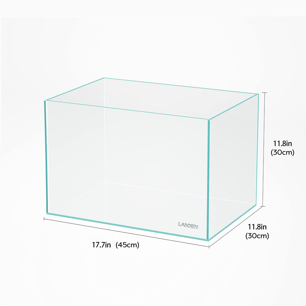 Landen 45P bezel-less glass close-up reveals high transmittance and clarity.