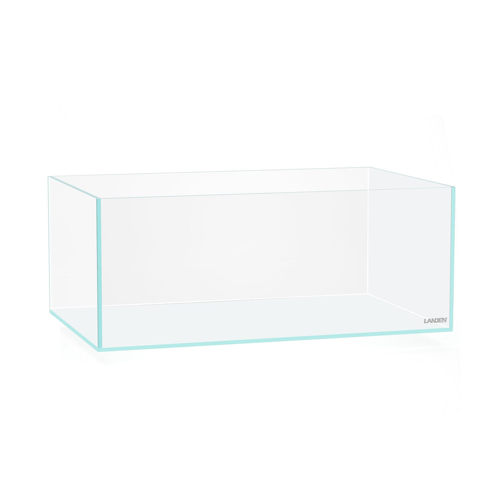 LANDEN 45S shallow tank side view, rimless design for modern home compatibility