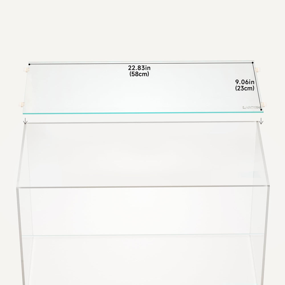 LANDEN 4mm clear glass aquarium lid offering safe viewing and durable top cover