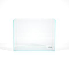 Landen 60H rimless tank front view offers crystal-clear, immersive viewing.