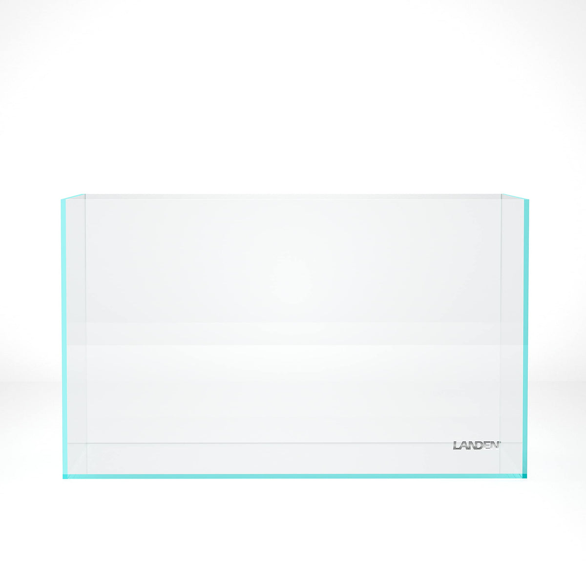 Landen 60P rimless aquarium front view for bezel-less immersion and clear visibility.