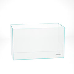 Landen 60P rimless aquarium side view showing 16-gallon capacity for versatile layouts.