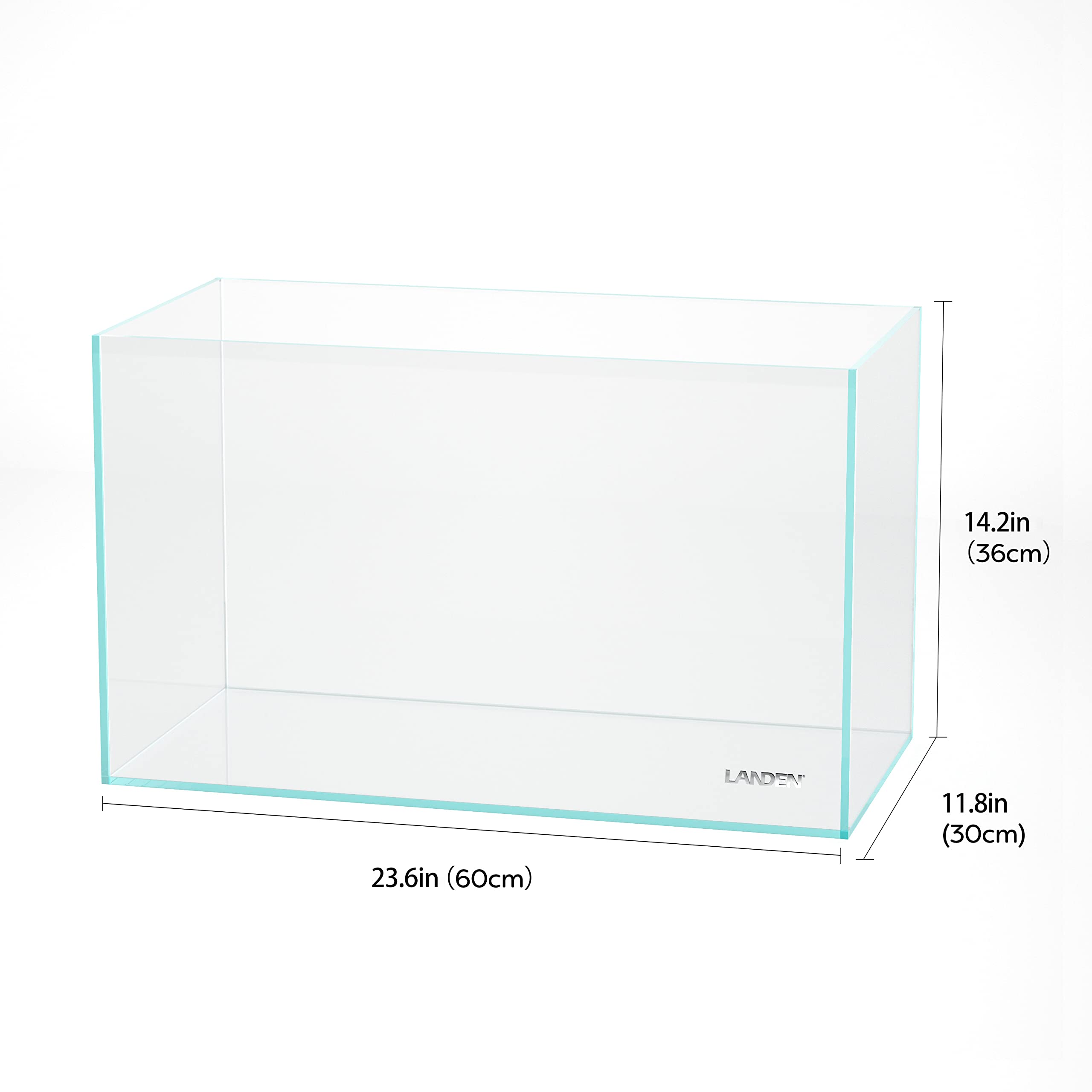 Landen 60P top view illustrating compact footprint for landscape aquascapes.