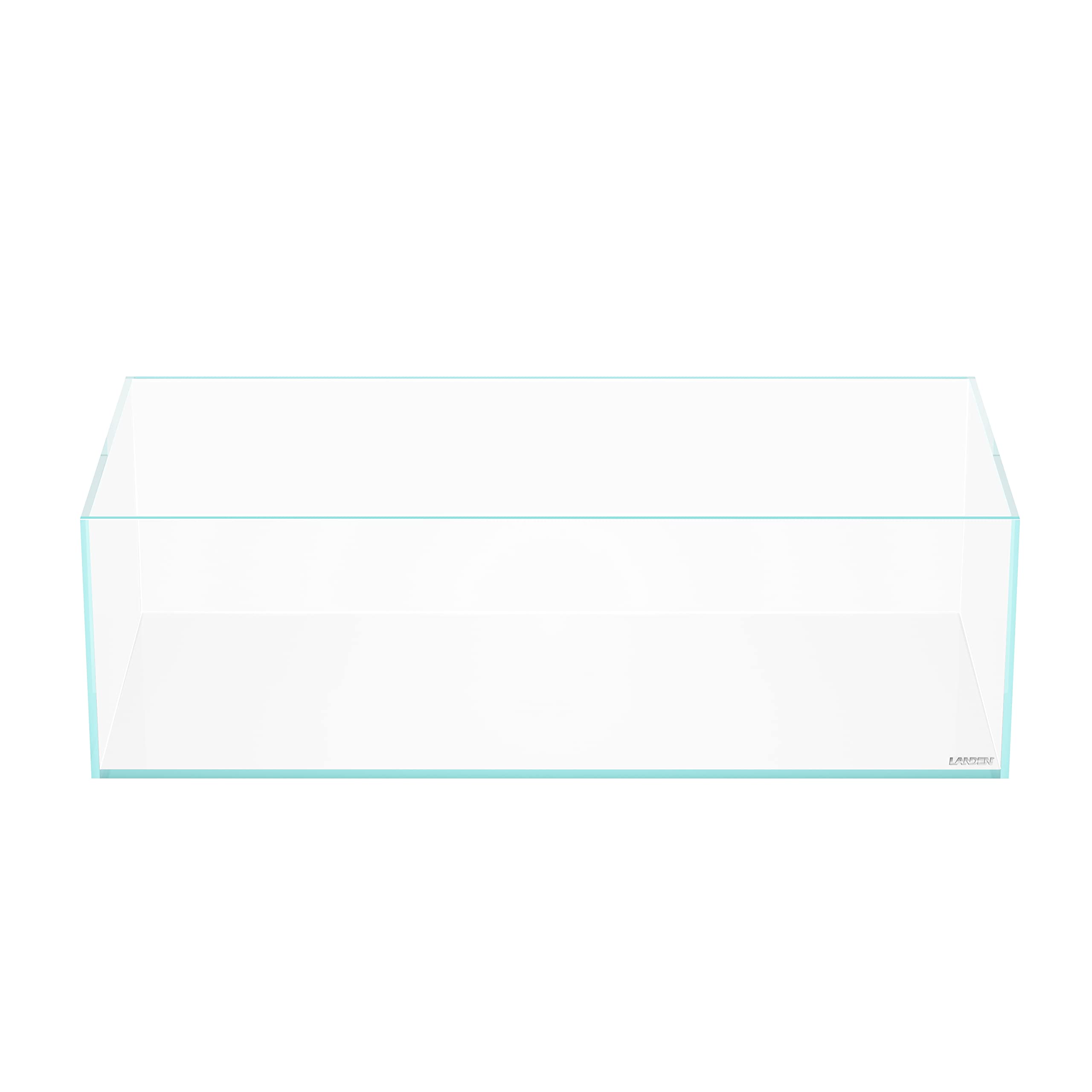 LANDEN 60S front panoramic view showcases shallow tank design for beginner-friendly setups.