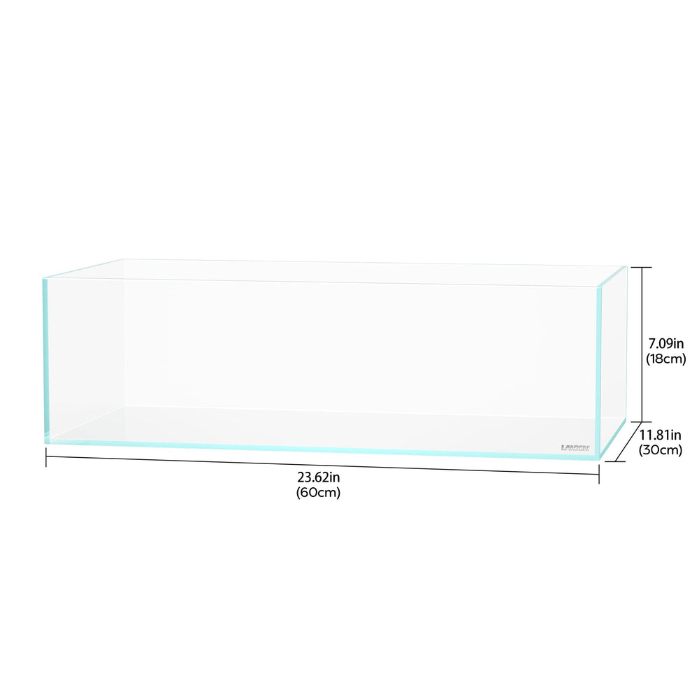 LANDEN 60S low-iron glass closeup reveals true colors for planted scenes at home.