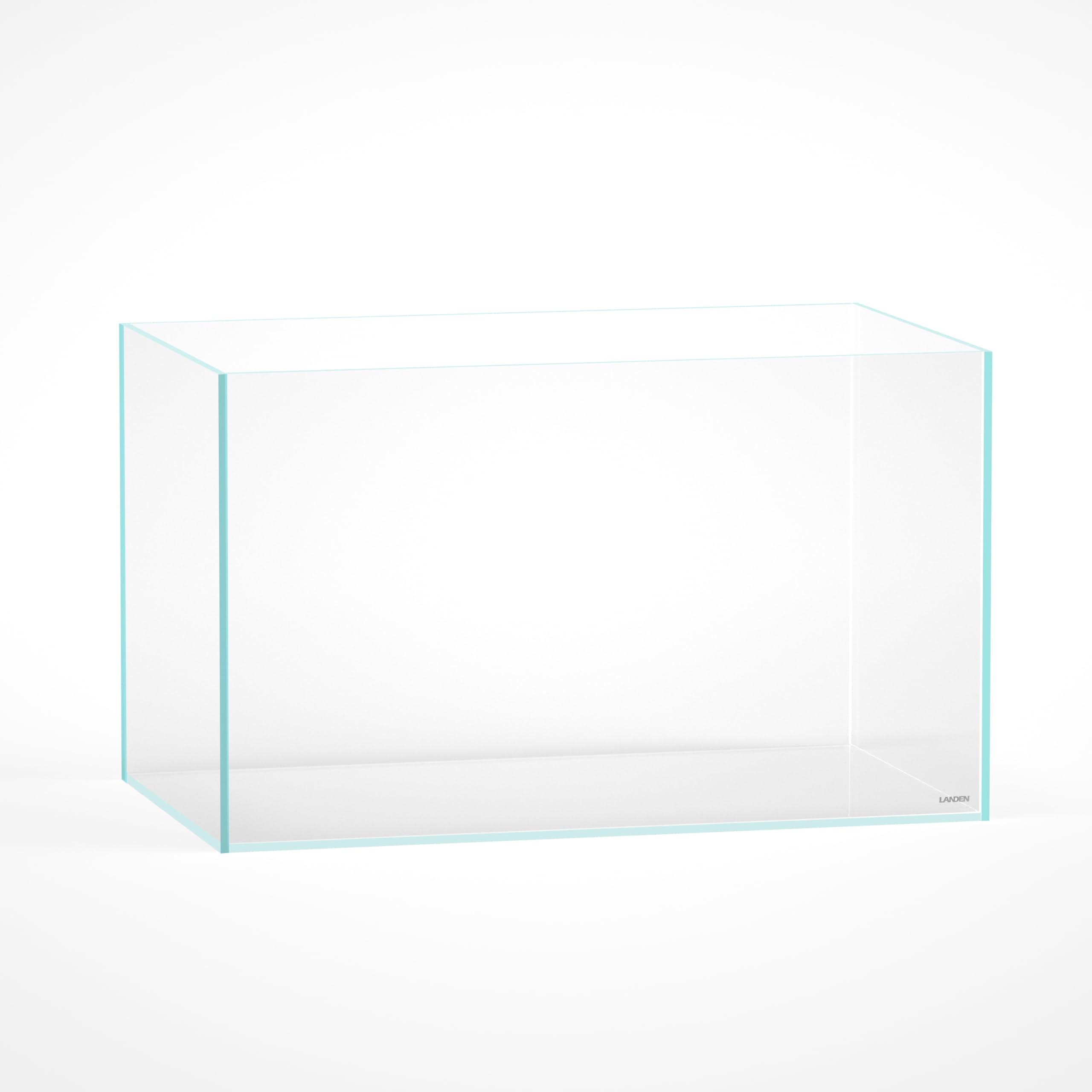 LANDEN rimless edge detail emphasizes premium silicone seam for minimalist rooms.