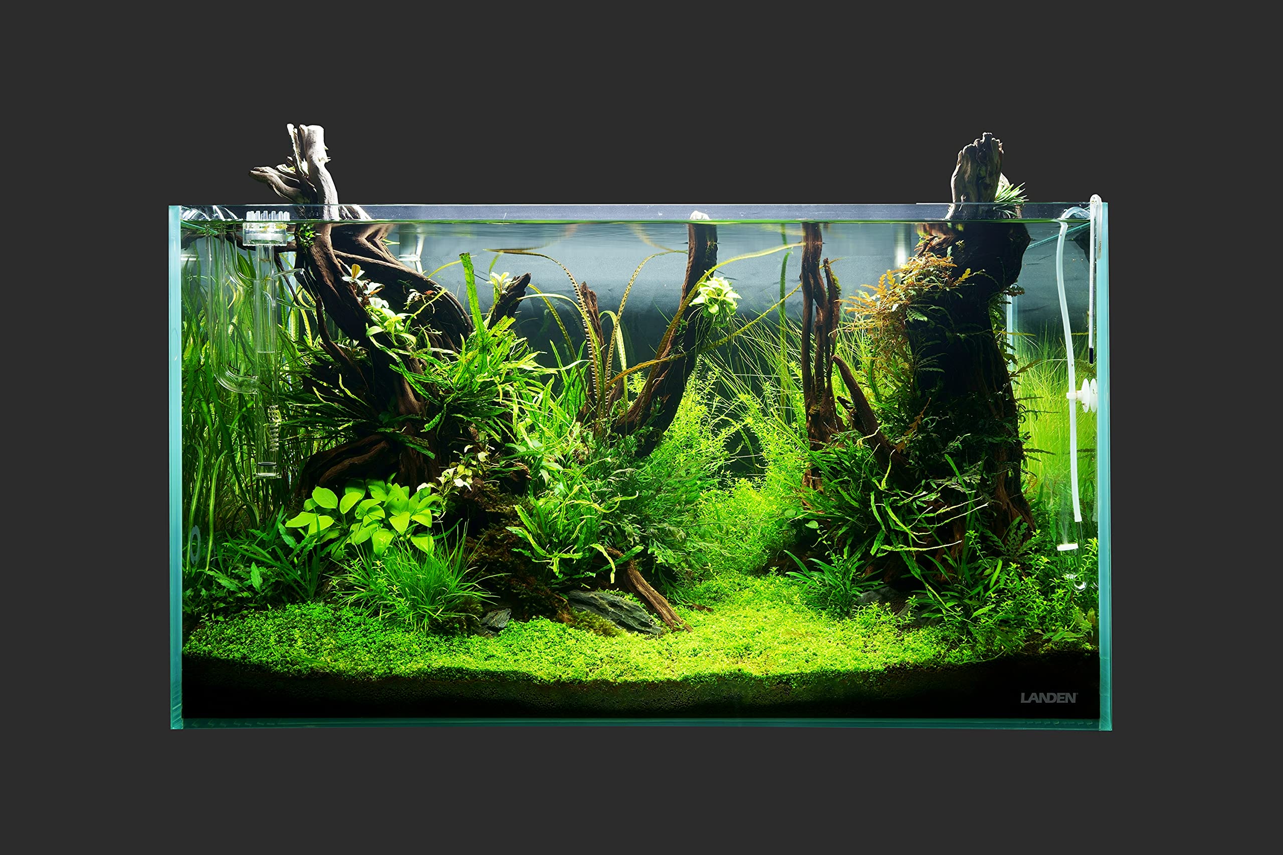 LANDEN 90P black nano foam mat enables level, stable setup.