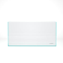 LANDEN 90P rimless tank side view highlights generous proportions for versatile aquascapes.
