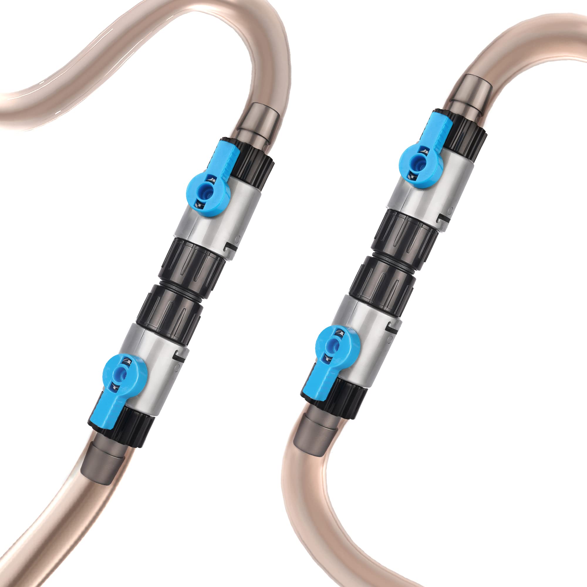 LANDEN aquarium hose connection image highlighting a secure, quick-release setup.