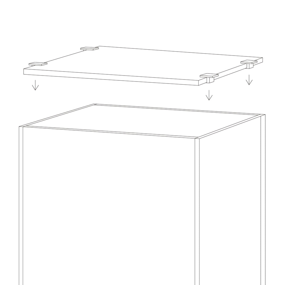 LANDEN aquarium lid with four clips for secure placement on the tank