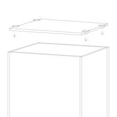 LANDEN aquarium lid with four clips for secure placement on the tank