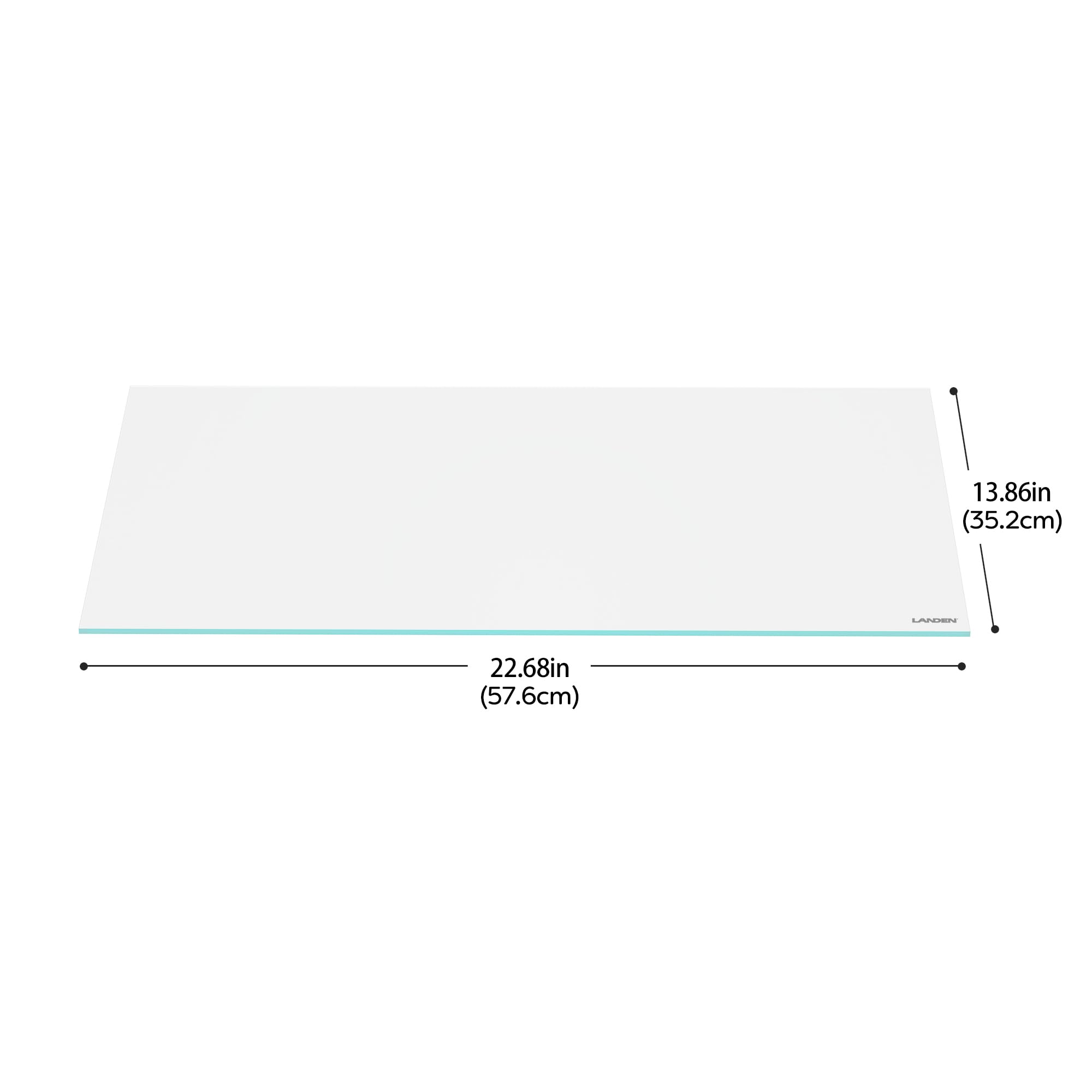 LANDEN 576x352mm lid precisely fits compatible tanks for a clean, streamlined appearance.
