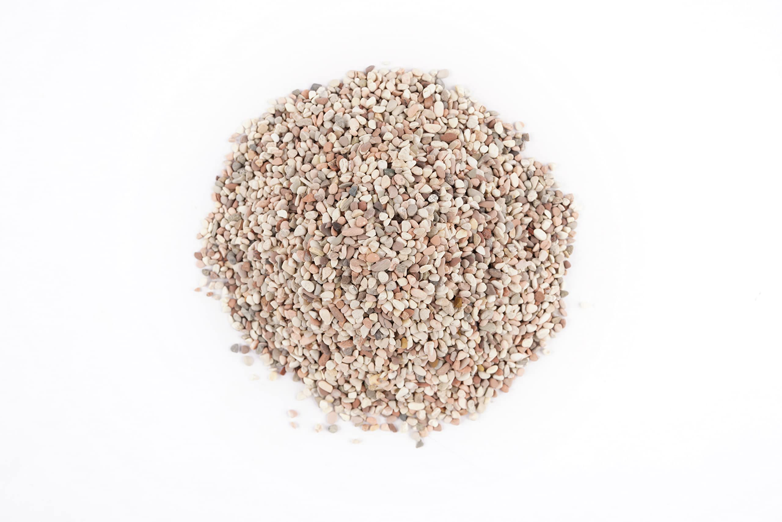 The LANDEN Betanu Aquascape Sand closeup-grains reveals uniform 2-3mm particles for detailed scaping.
