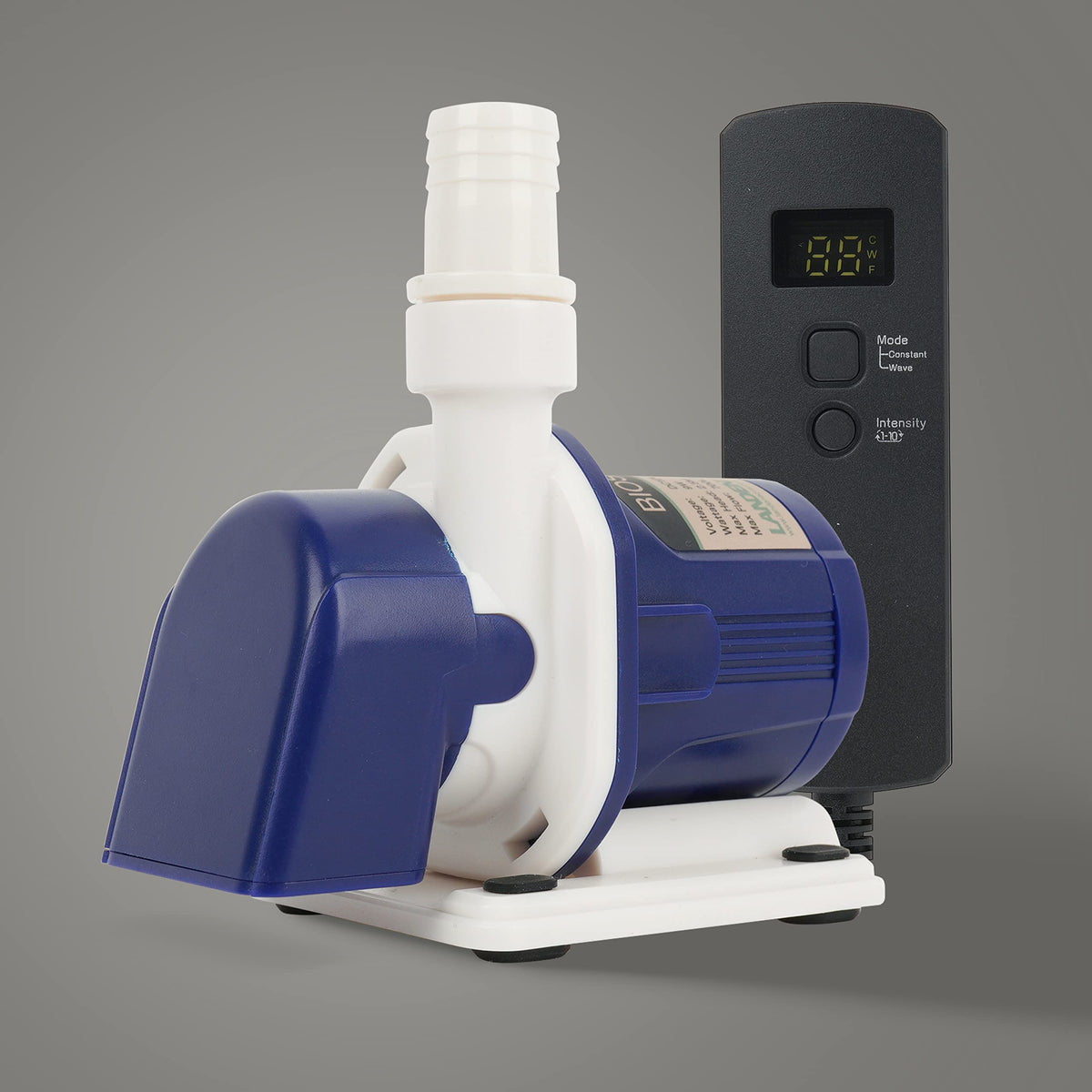 LANDEN BIOSMO 700DC pump front view for compact tank fit and reliable flow.