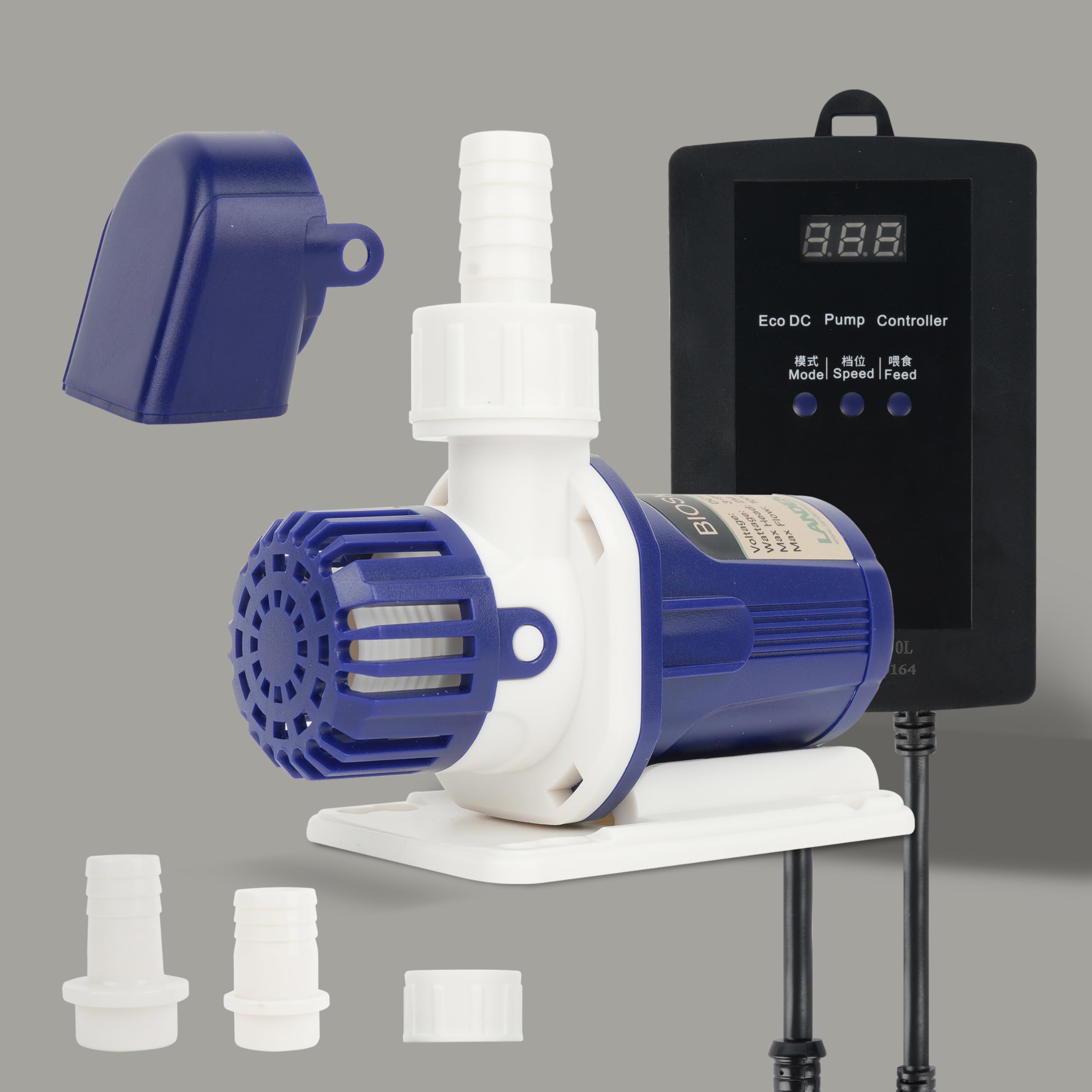 LANDEN BIOSMO 8000DC front view shows quiet, reliable aquarium return flow.