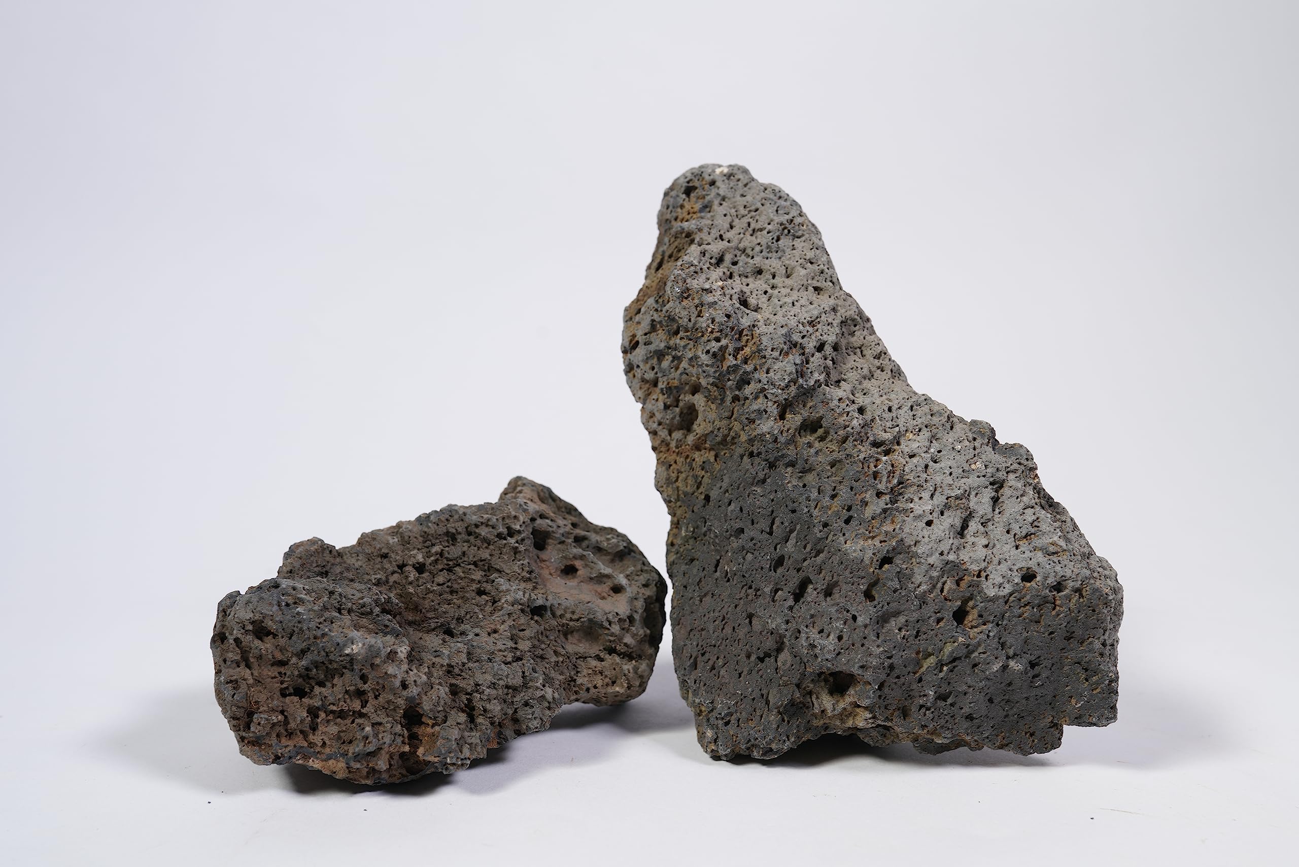 LANDEN Black Icelandic lava stone cave-formation shot for natural terrarium hardscape.