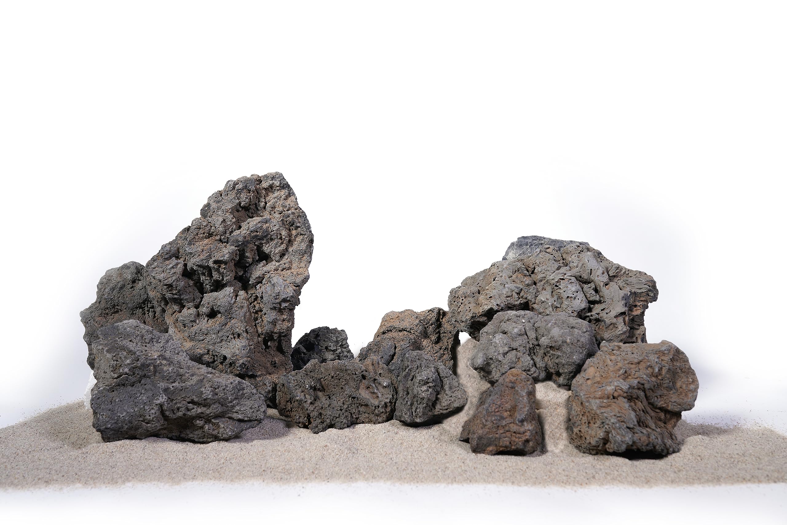 LANDEN Icelandic lava stone size variety image for flexible layout planning.