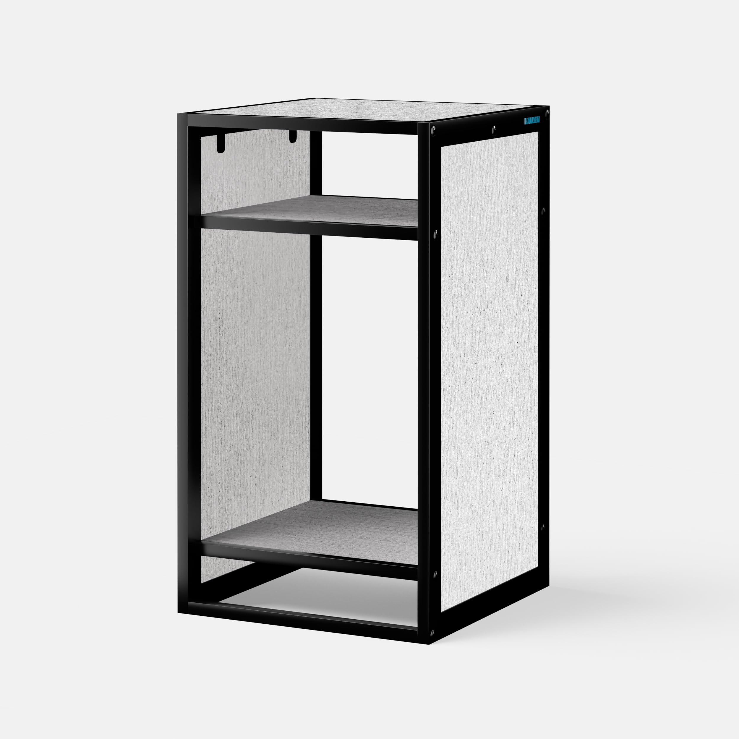 LANDEN CLX45 three-shelf angled view in a room setting