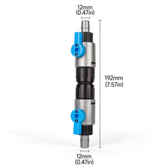 LANDEN quick-release connector image highlighting fast disconnection for water changes.