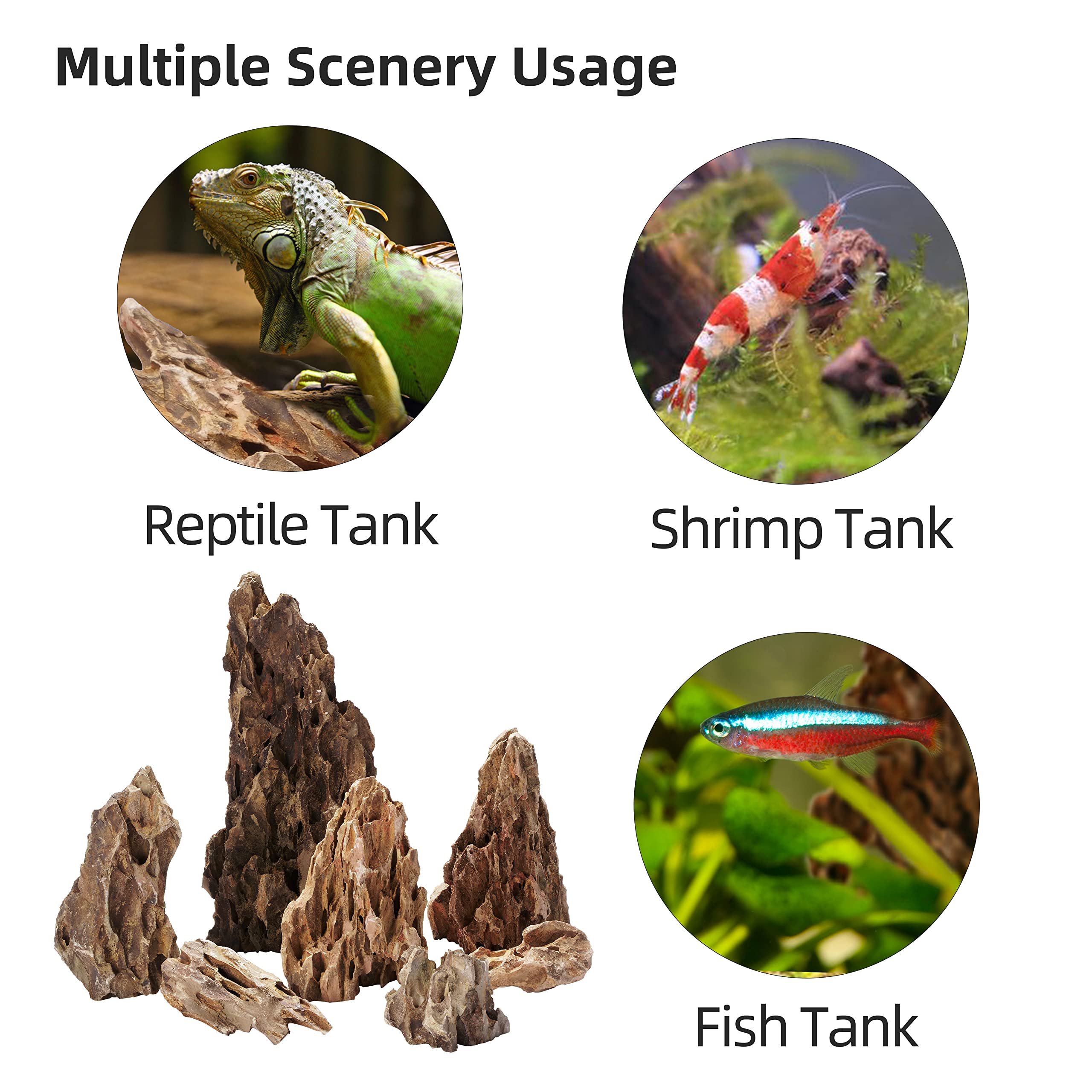 LANDEN dragon stones support aquarium plants with minimal pH impact.