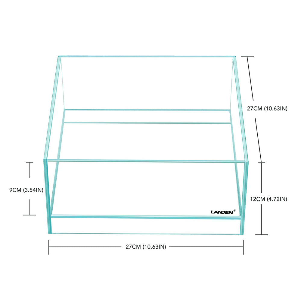 LANDEN Glass Air Tank five-millimeter glass for durability and clarity.