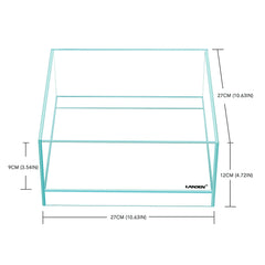 LANDEN Glass Air Tank five-millimeter glass for durability and clarity.