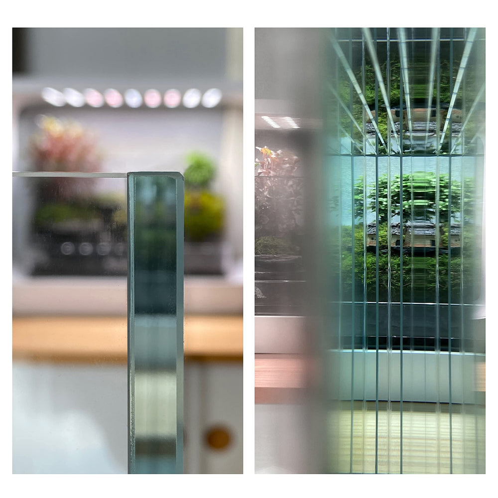 LANDEN Glass Air Tank low-iron glass clarity enhances color and viewing.