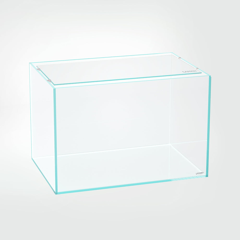 LANDEN glass aquarium lid front view showing clear fit and protective coverage for tanks