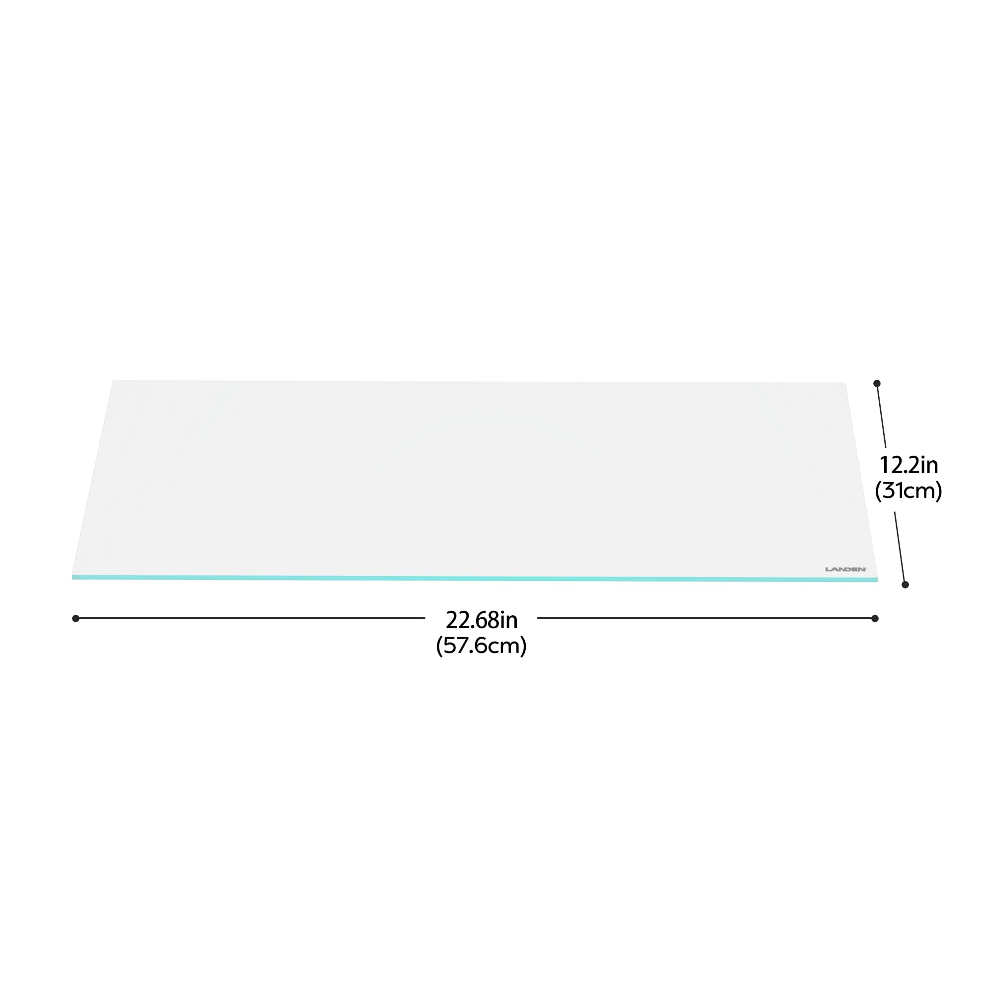 LANDEN glass aquarium lid side view highlights slim profile and strong seal