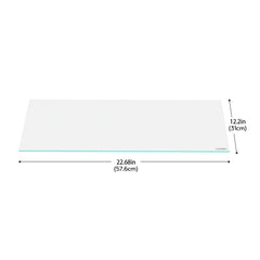 LANDEN glass aquarium lid side view highlights slim profile and strong seal